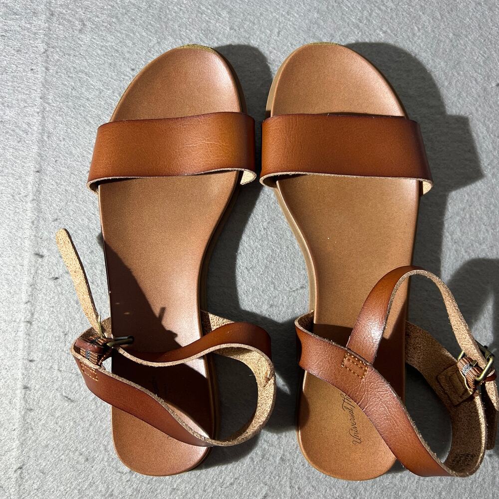 Universal Thread Brown Ankle Strap Sandals Womens 9.5 - Picture 1 of 9